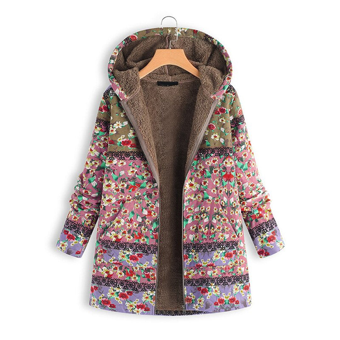 Leandra | Abrigo Teddy Largo con Capucha, Alegre