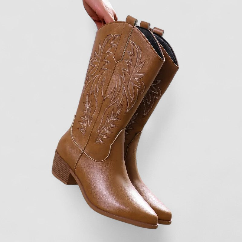 Claire | Botas Camperas Ortopédicas de Antelina y Piel, Cómodas