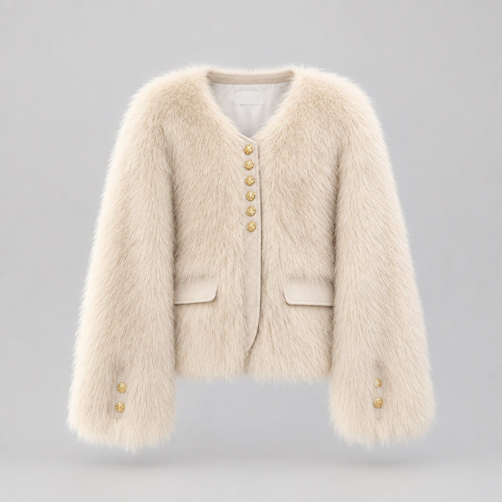 Charlotte | Chaqueta Corta de Pelo Sintético