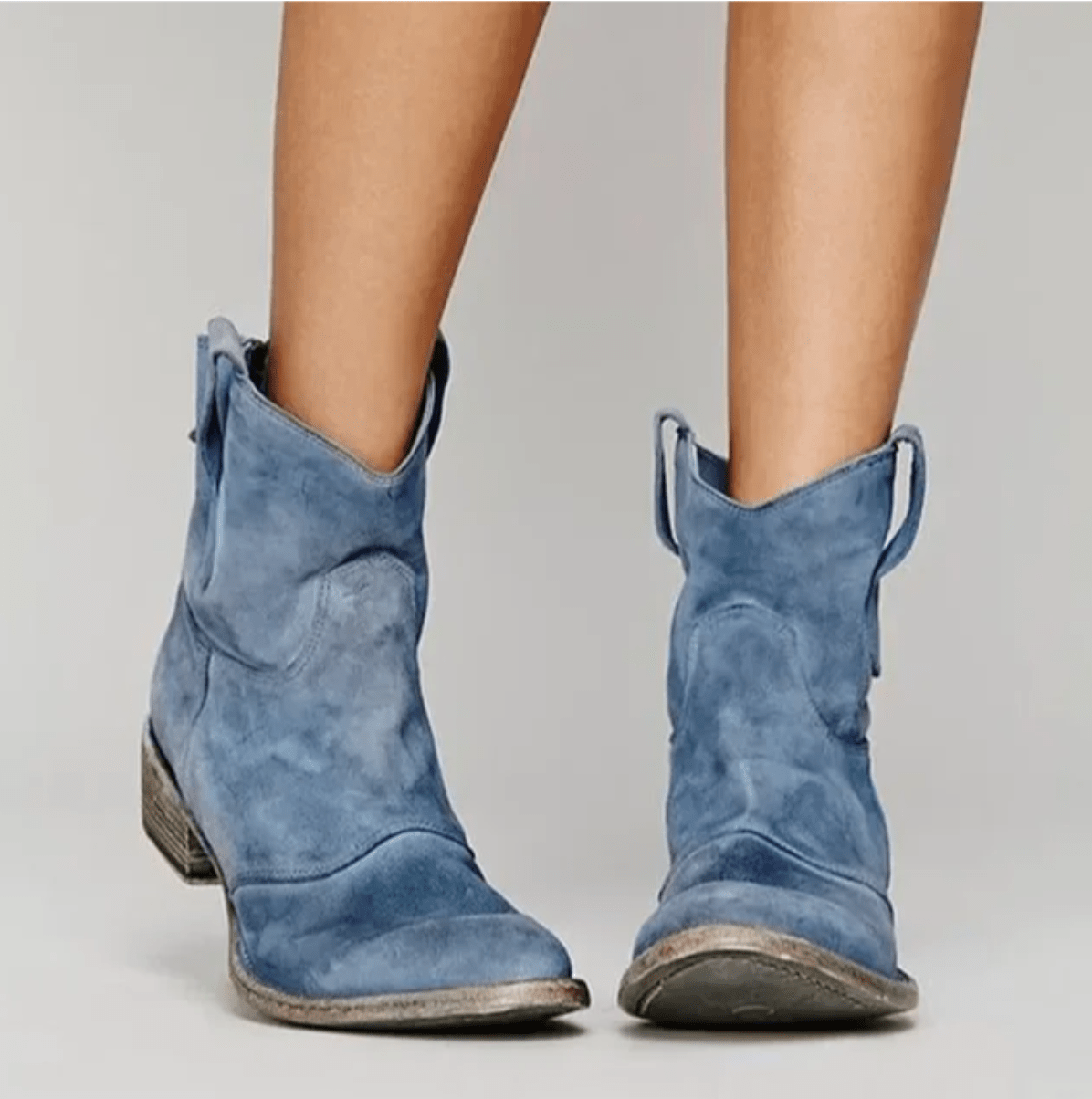 Silvana | Botas Ortopédicas de Ante con Tacón Ancho, Cómodas