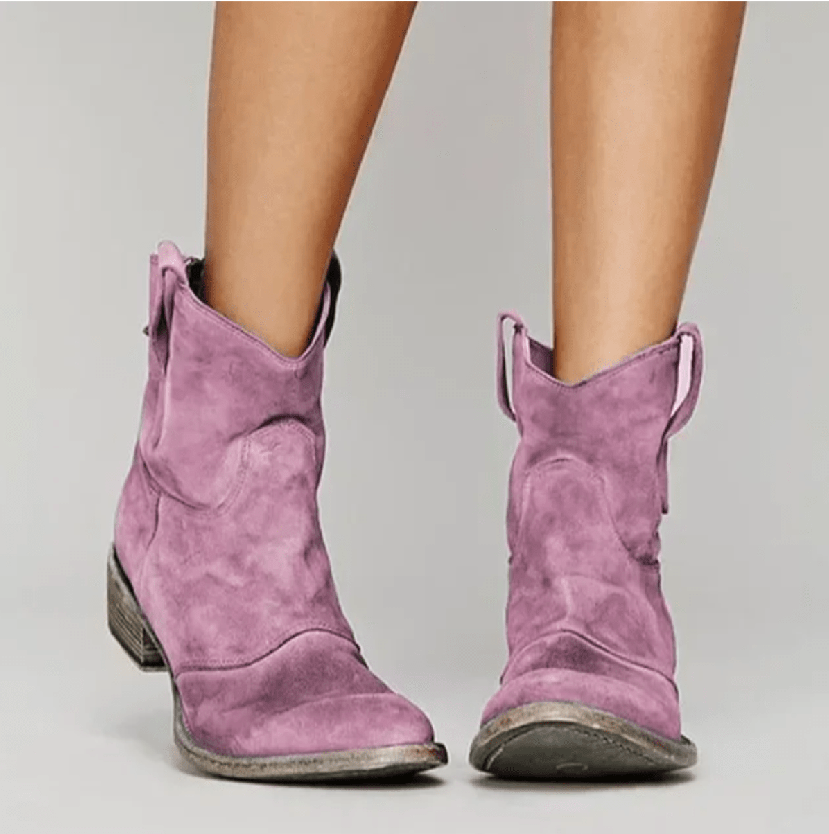 Silvana | Botas Ortopédicas de Ante con Tacón Ancho, Cómodas