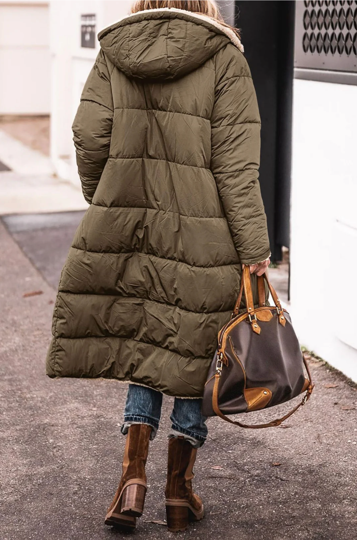 Margot | Capa Acolchada Reversible con Forro Sherpa, Calentita