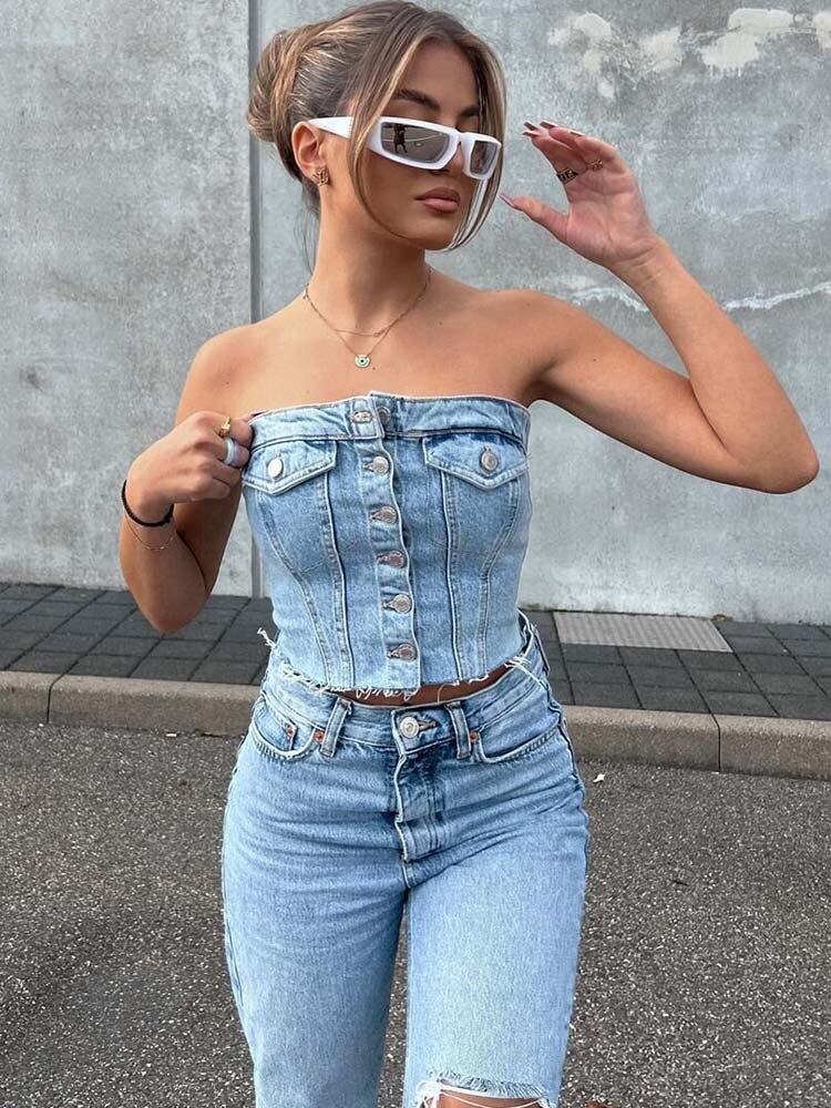 Katerina | Top Estilo Semicorsé con Aire Chic