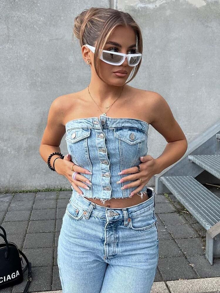 Katerina | Top Estilo Semicorsé con Aire Chic