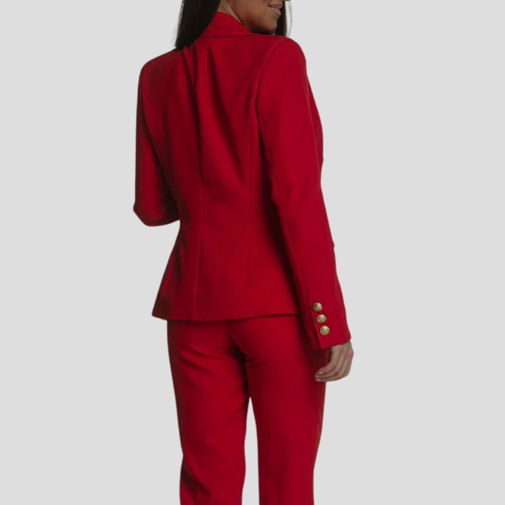 Atenea | Traje de Blazer Cruzada y Pantalón de Sastre, Elegante