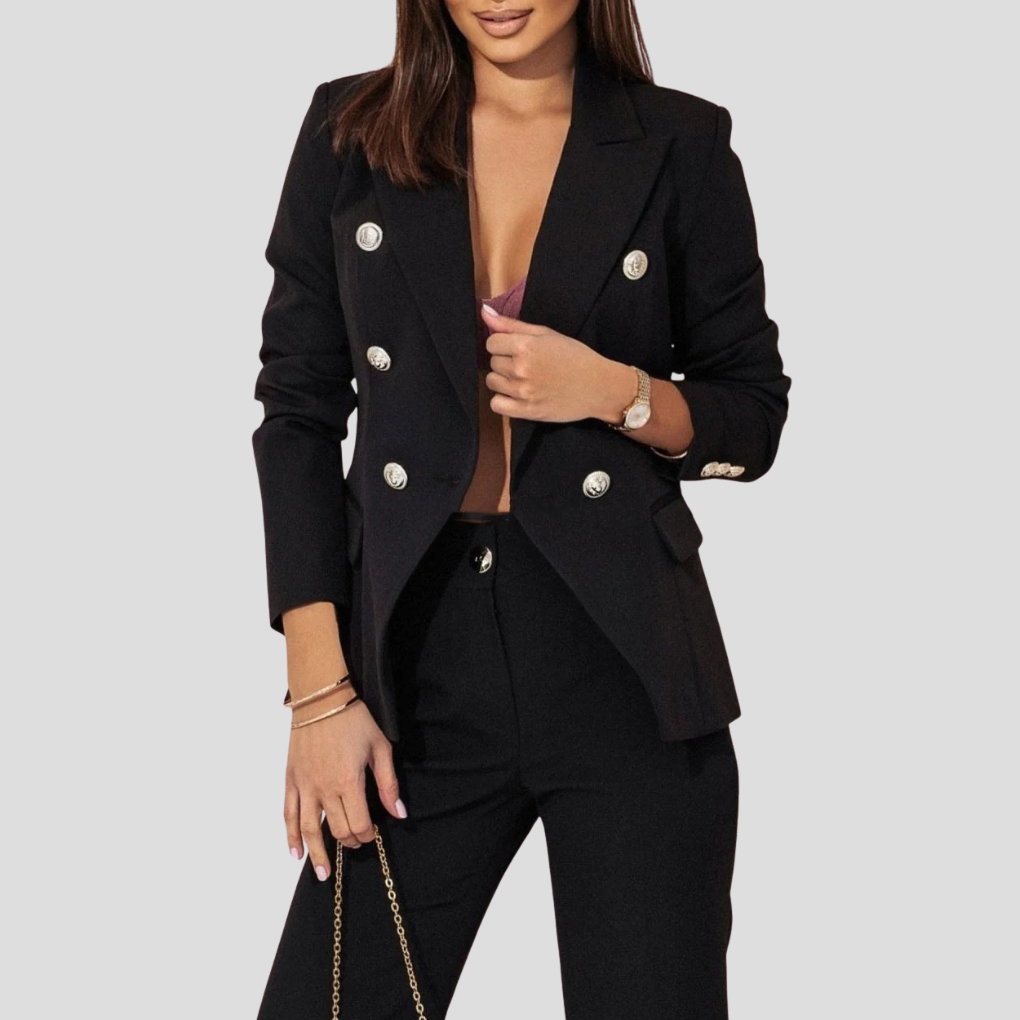 Atenea | Traje de Blazer Cruzada y Pantalón de Sastre, Elegante