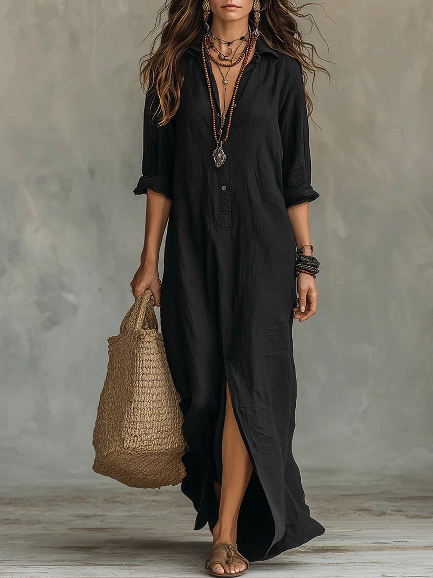 Willow | Vestido Maxi Holgado y Favorecedor, Versátil para el Día a Día