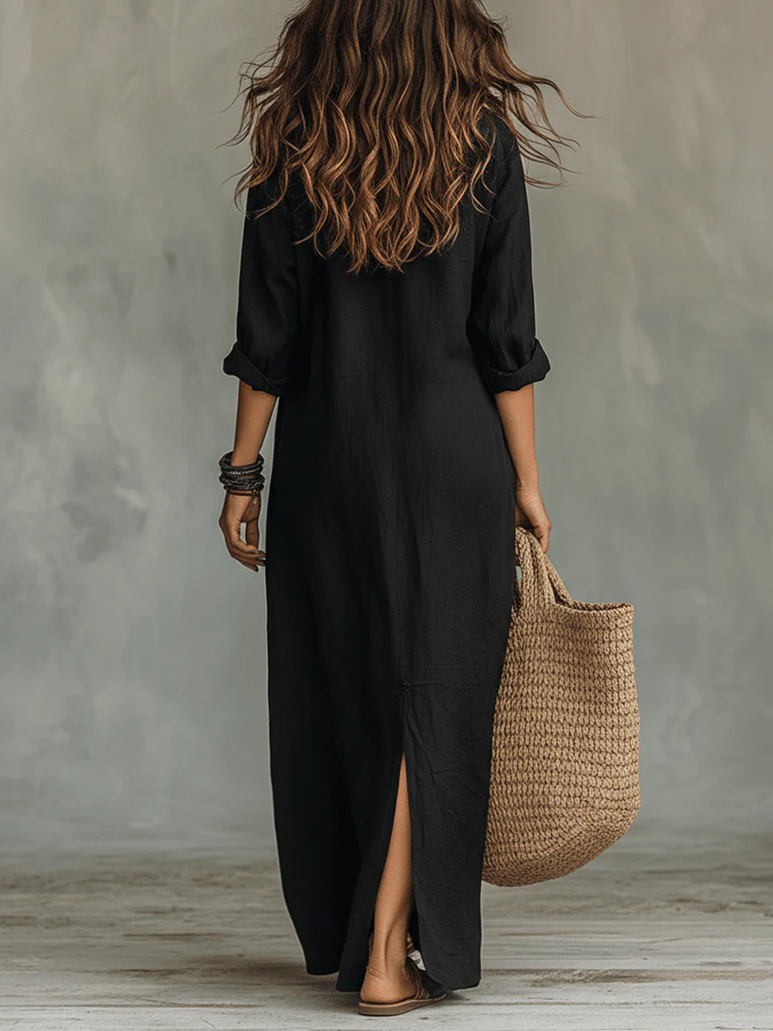 Willow | Vestido Maxi Holgado y Favorecedor, Versátil para el Día a Día