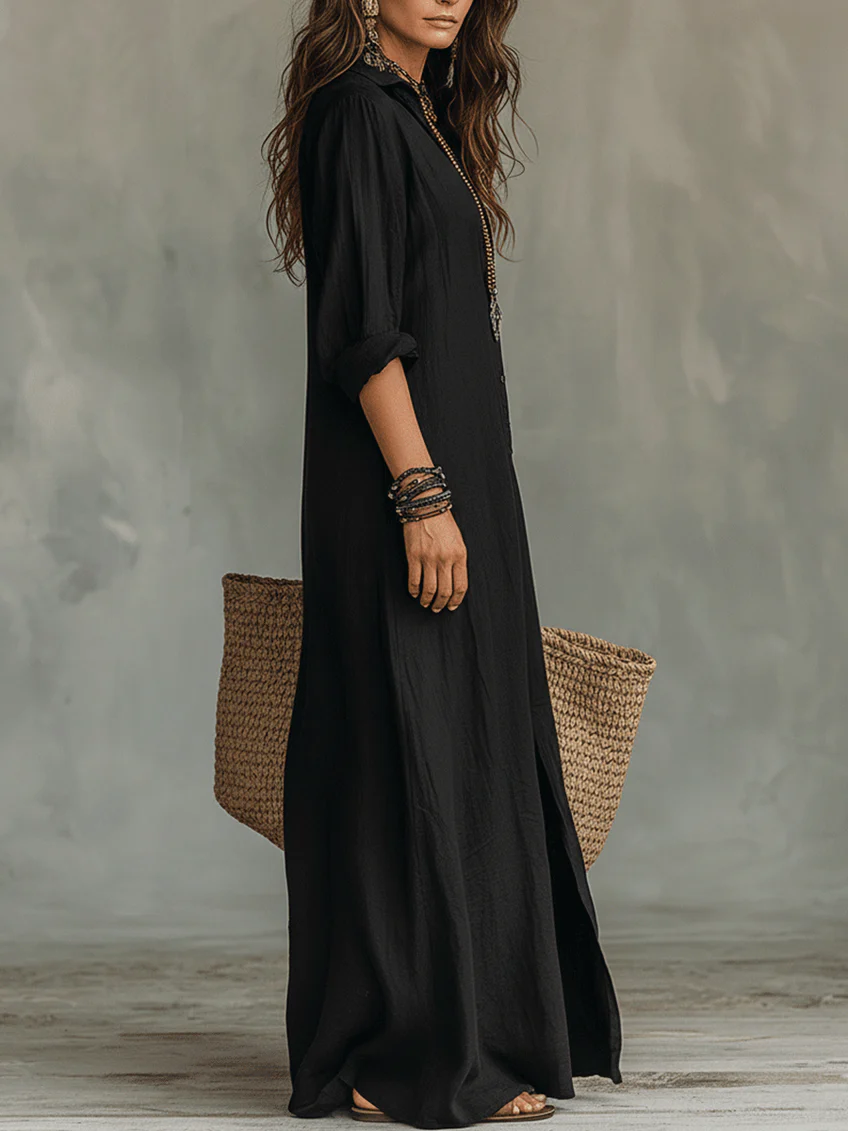 Willow | Vestido Maxi Holgado y Favorecedor, Versátil para el Día a Día