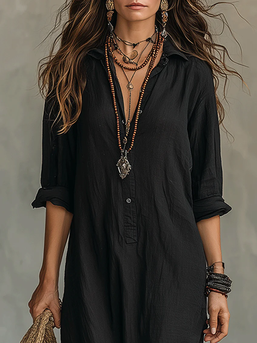 Willow | Vestido Maxi Holgado y Favorecedor, Versátil para el Día a Día