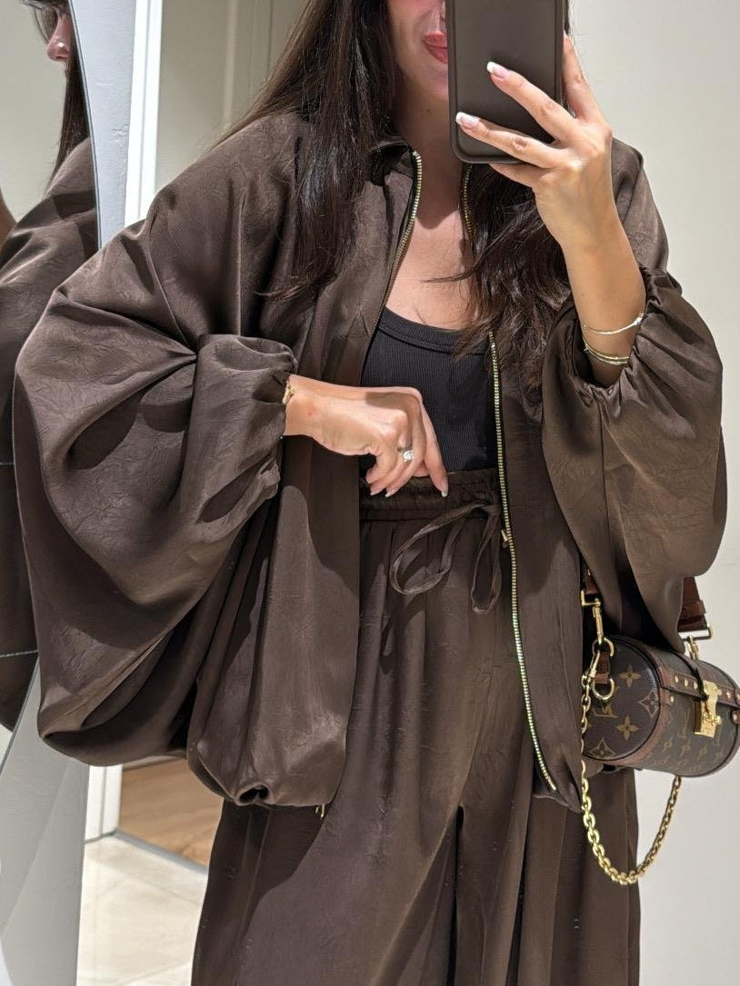 Agathe | Conjunto de Chaqueta y Pantalón con Cordón, Casual
