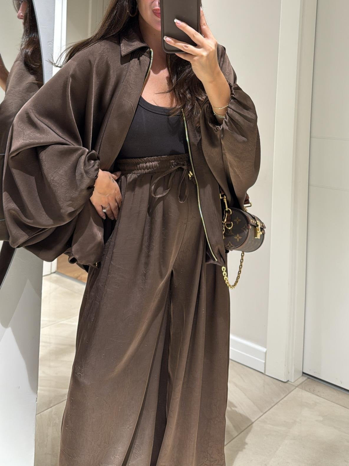 Agathe | Conjunto de Chaqueta y Pantalón con Cordón, Casual