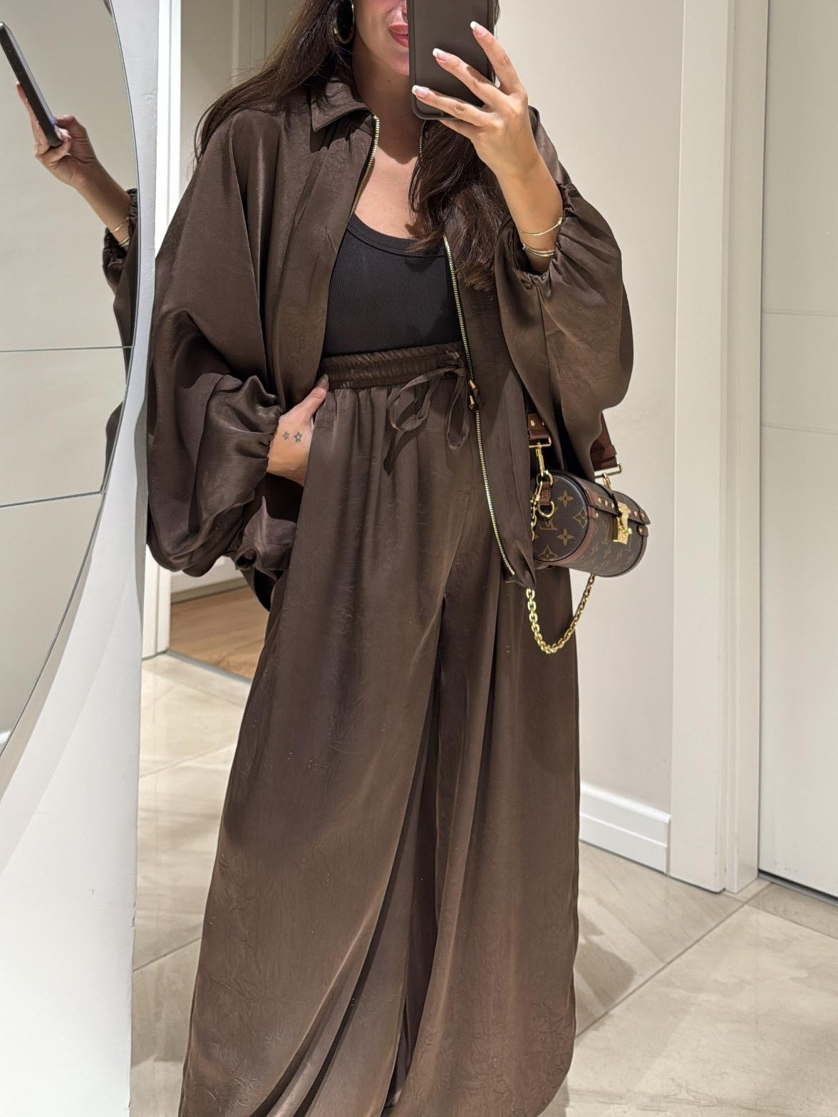 Agathe | Conjunto de Chaqueta y Pantalón con Cordón, Casual