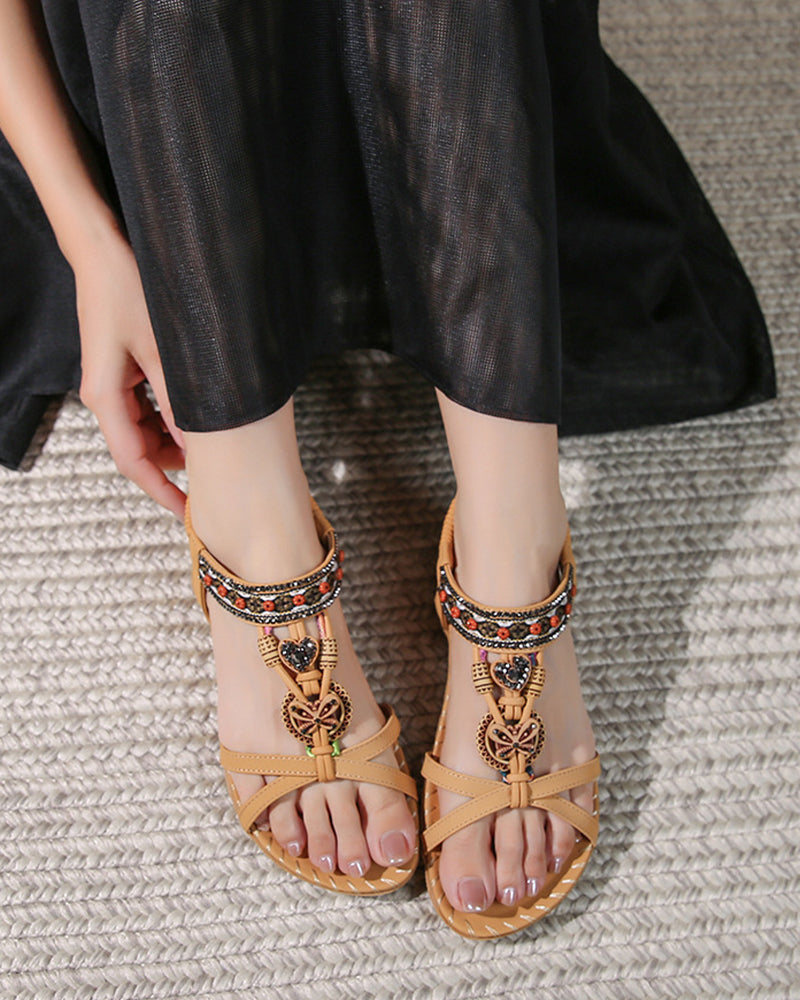 Sandalias Bohemias de Puntera Abierta