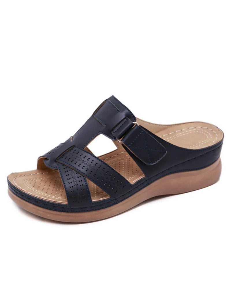 Sandalias de Mujer con Acabado Efecto Piel