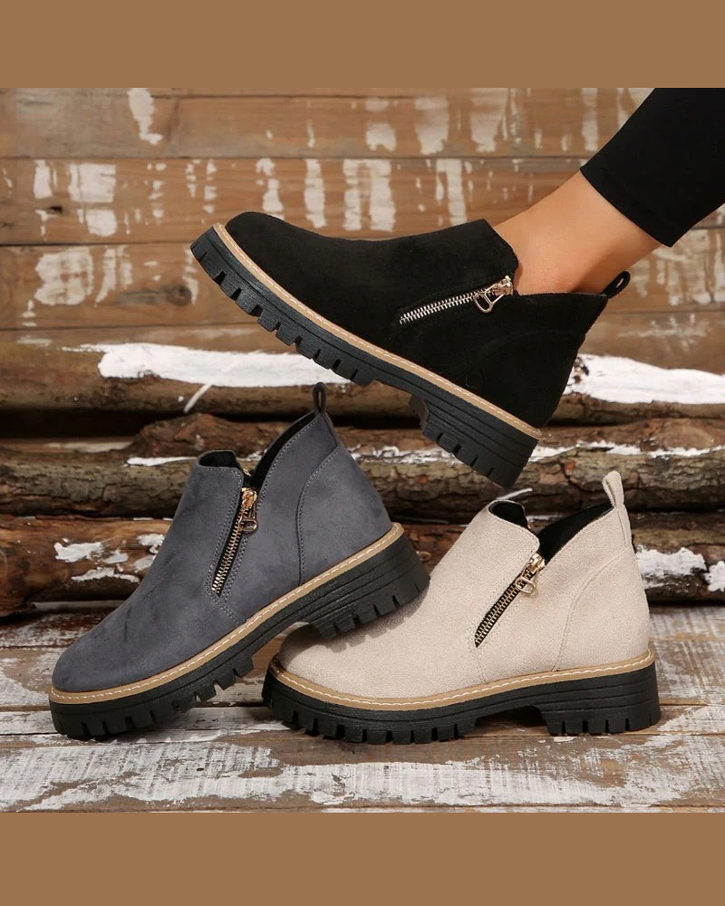 Botas de Invierno con Cremallera Lateral