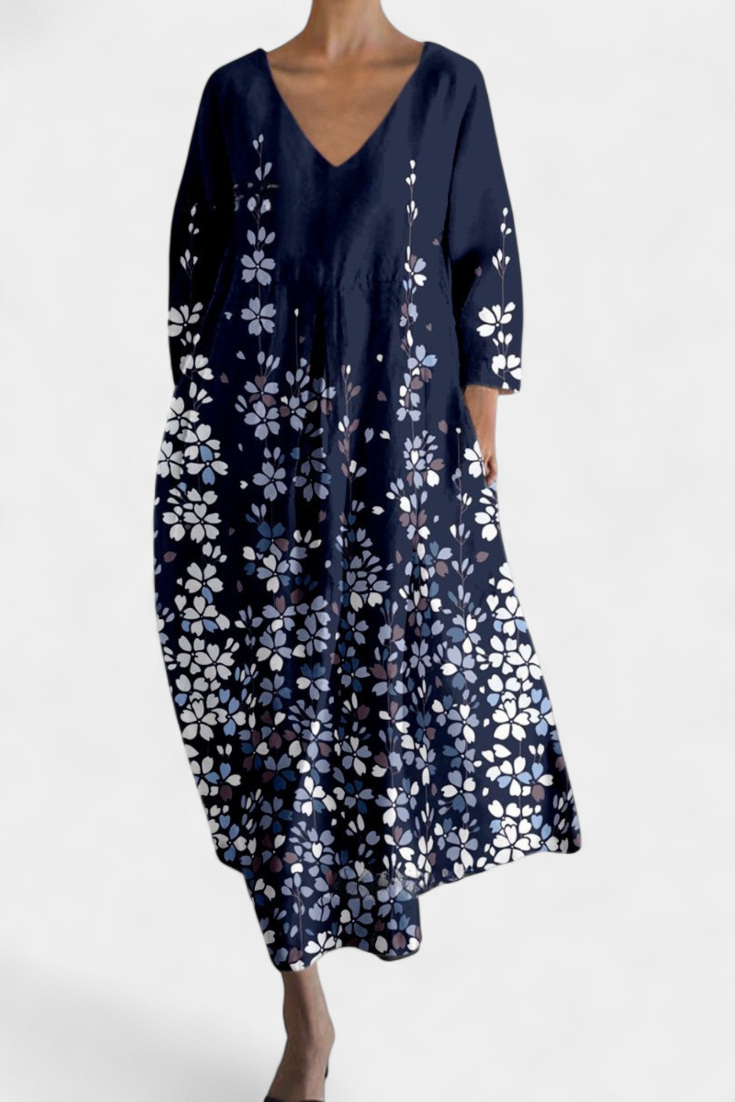 Isalinde | Vestido Cómodo con Escote en V, Favorecedor