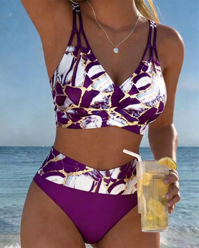 Carola | Bikini con Tirantes y Corte de Diseño, Detalle Original