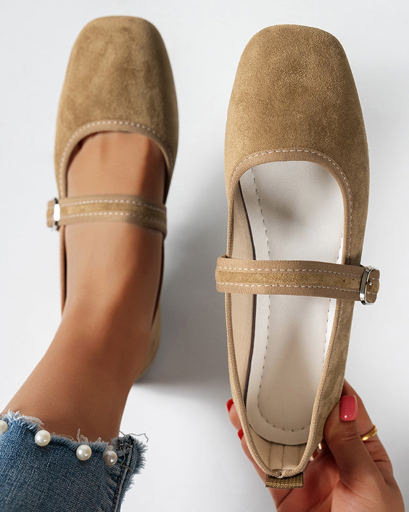 Zapatos Mary Jane de Punta Cuadrada