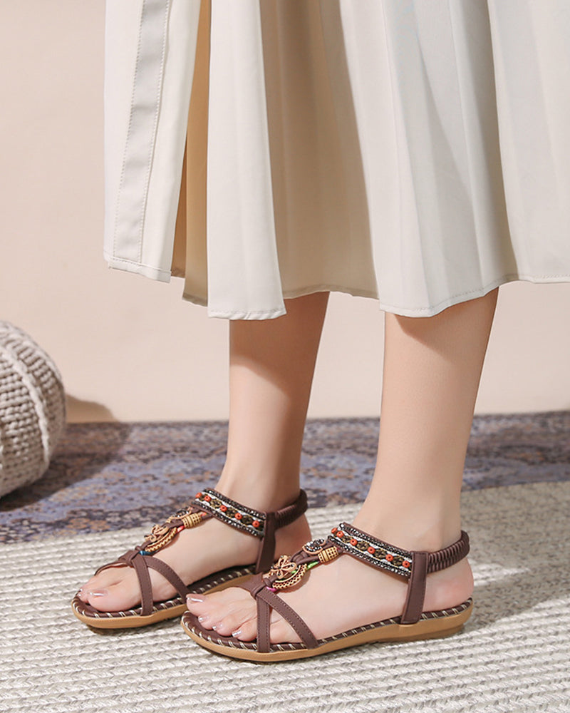Sandalias Bohemias de Puntera Abierta