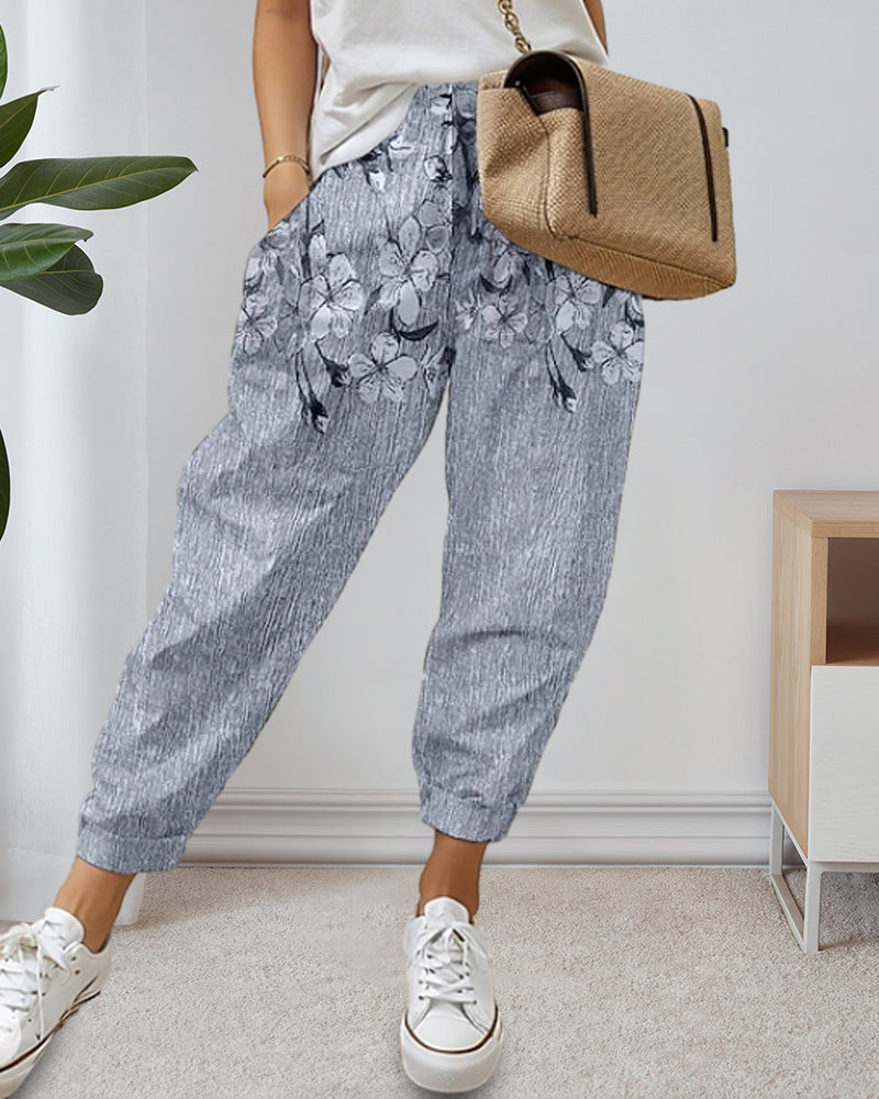 Conxita | Vaqueros Casual Estampados con Bolsillos, Estilo Único