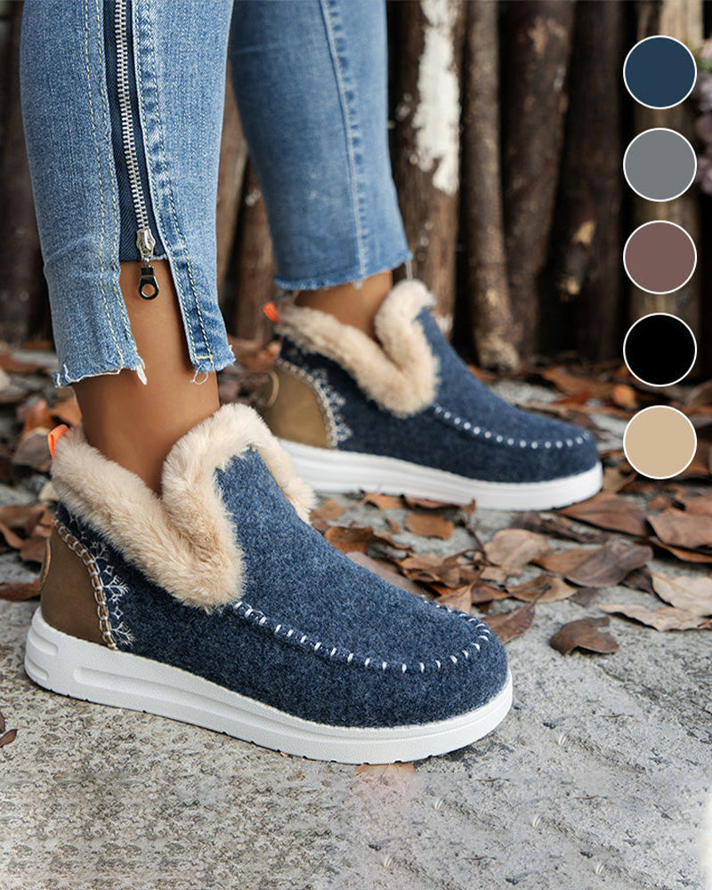 Botines de Invierno con Pelo Sintético