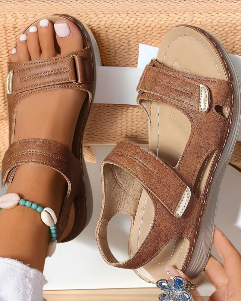 Sandalias de Suela Gruesa y Puntera Abierta