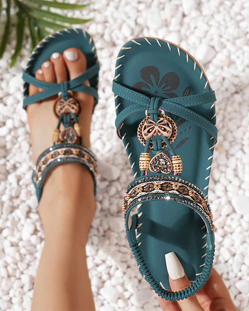 Sandalias Bohemias de Puntera Abierta
