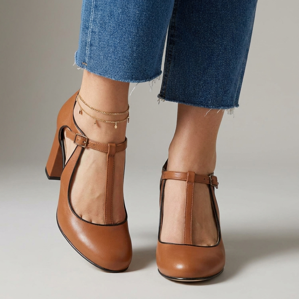 Lunavia | Sandalias de Tacón Ancho, Elegantes
