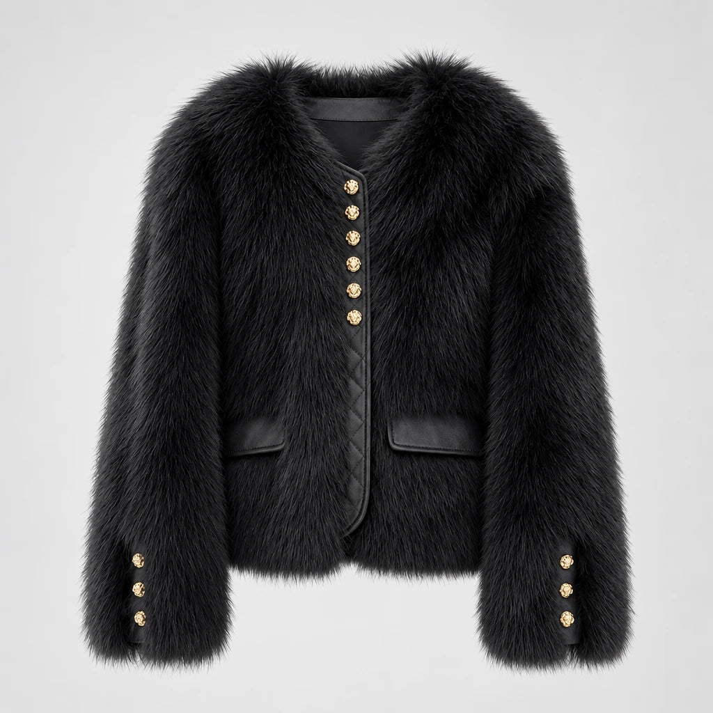 Charlotte | Chaqueta Corta de Pelo Sintético