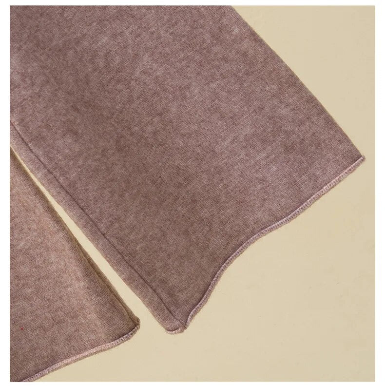 Milagros | Conjunto de Jersey de Cuello Alto y Pantalón Acampanado, Acogedor