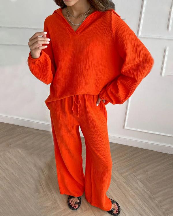 Gadea | Conjunto de Camisa y Pantalón Ancho, Cómodo