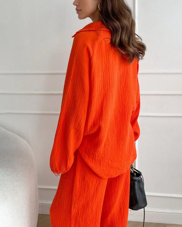 Gadea | Conjunto de Camisa y Pantalón Ancho, Cómodo