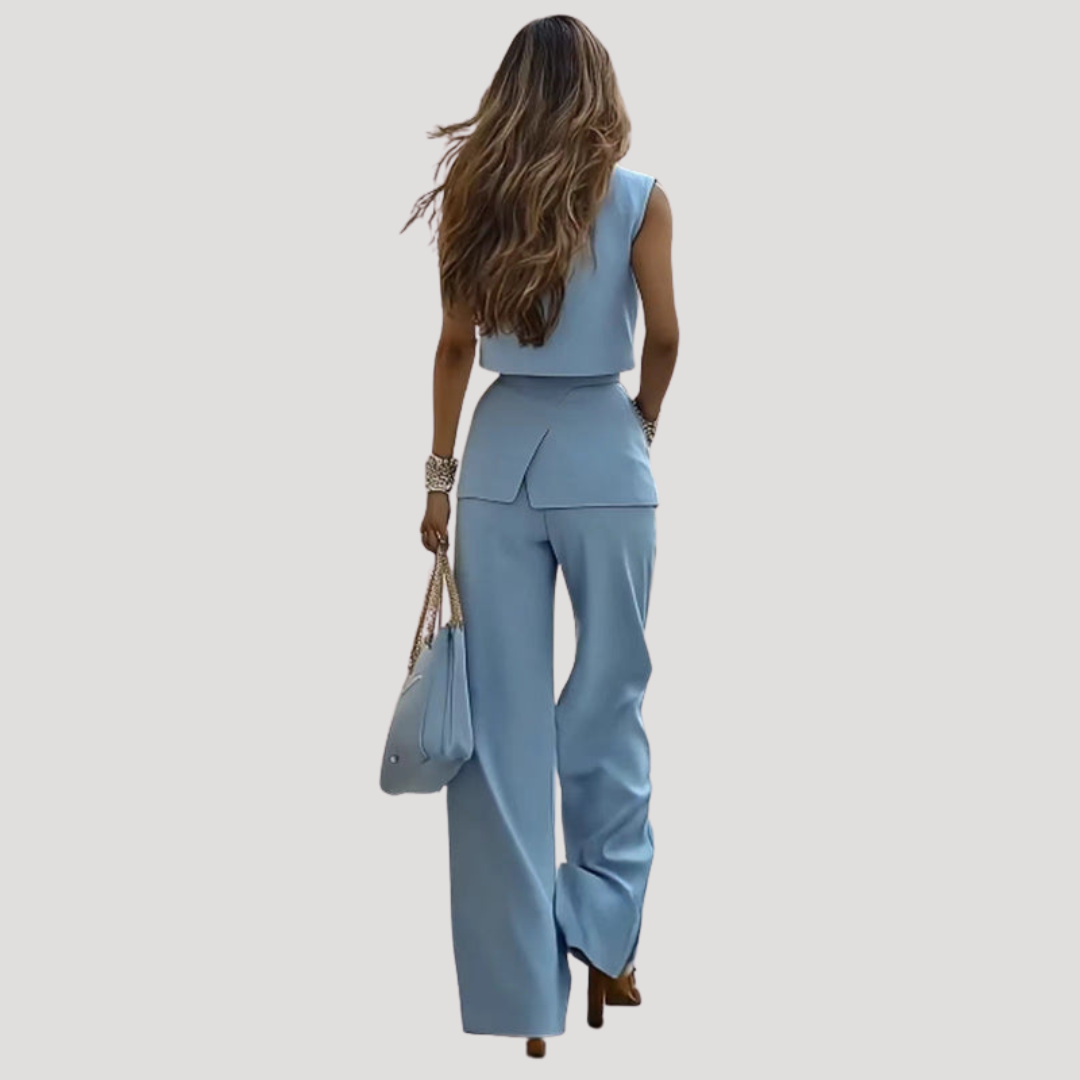 Juniper | Conjunto de Chaleco Sastre y Pantalón Ancho, Profesional