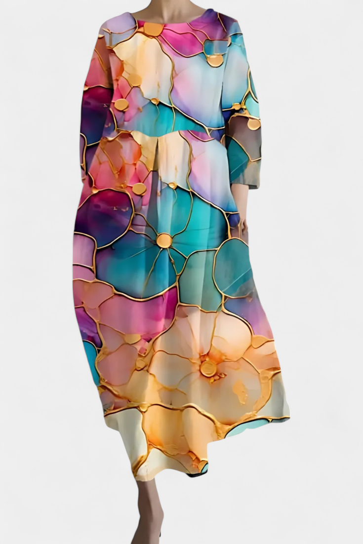 Isalinde | Vestido Cómodo con Escote en V, Favorecedor
