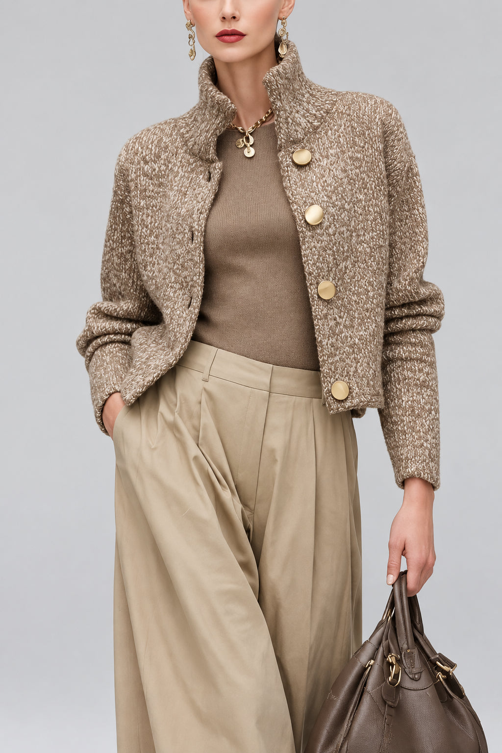Margot | Cárdigan Corto de Punto, Estilo Chic