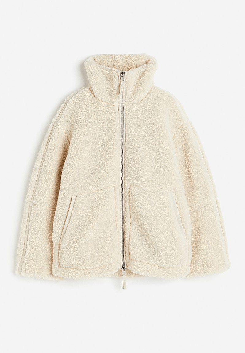 Raffaella | Chaqueta Teddy con Doble Cremallera, Acogedora
