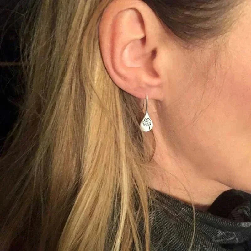Dandelia | Pendientes de Plata de Ley con Diente de León, Delicados