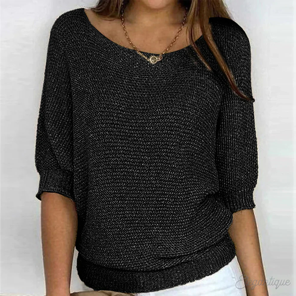 Evelyn | Jersey de Punto de Ochos, Elegante