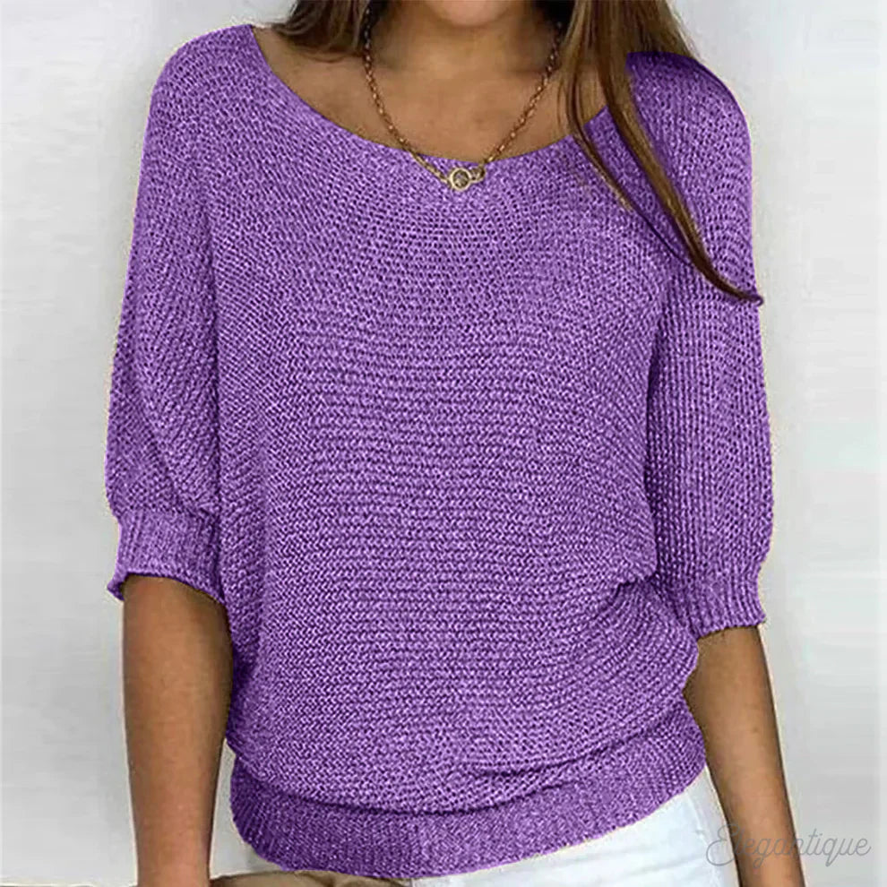 Evelyn | Jersey de Punto de Ochos, Elegante