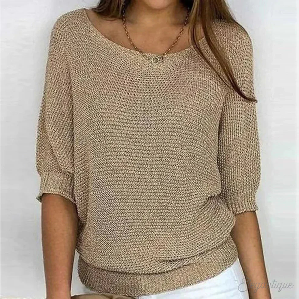Evelyn | Jersey de Punto de Ochos, Elegante