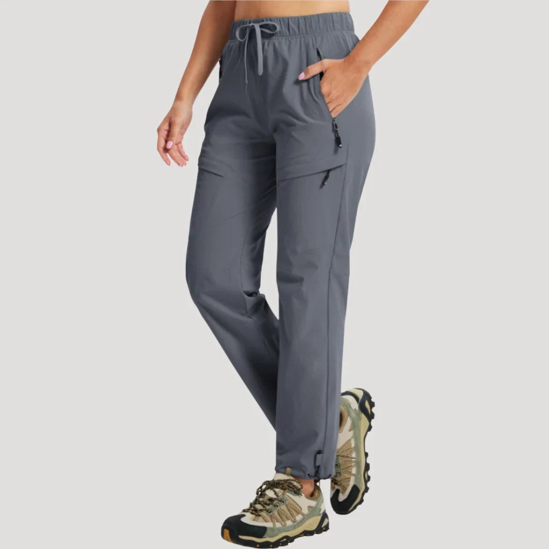 Rosalía | Pantalón Cargo Desmontable con Cordón y Bolsillos, Práctico