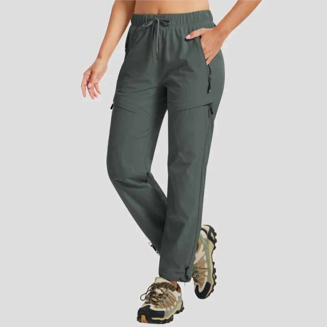 Rosalía | Pantalón Cargo Desmontable con Cordón y Bolsillos, Práctico